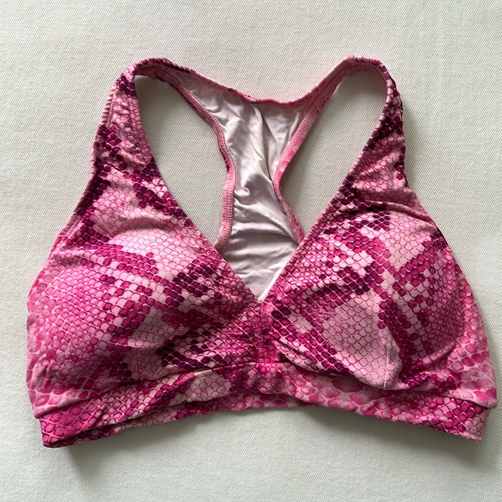 LiCi Fit Pink Python Sports Bra M/L